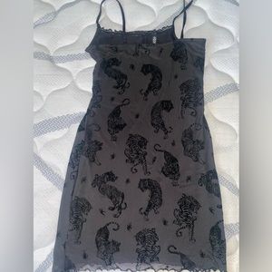 Lacy Tiger Printed Maxi dress